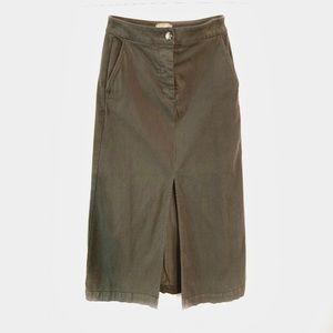 Lou & Grey beautiful green ankle length skirt